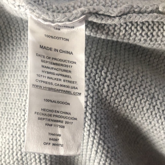 Cozy Gray Kids Hooded Jacket by Afton Street size 18 months - Picture 3 of 4